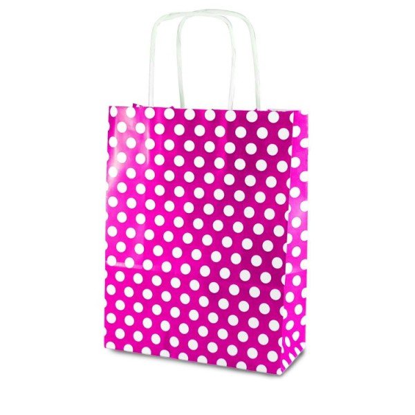 POŞET ÇANTA KRAFT PUANTİYELİ 18*8*24 cm