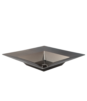 GÜMÜŞ DERİN KARE TABAK 21 CM - 6 ADET