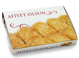 KARTON BAKLAVA KUTUSU 500 GR RESİMLİ