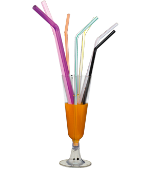 KIVRILIR PİPET PEMBE-MOR Q8 X 260 MM -50 ADET