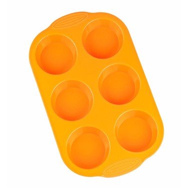 SİLİKON MUFFIN KALIBI 6'LI TURUNCU