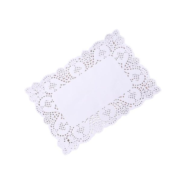 DİKDÖRTGEN KAĞIT DANTEL ALTLIK (19X31 CM)-100 ADET