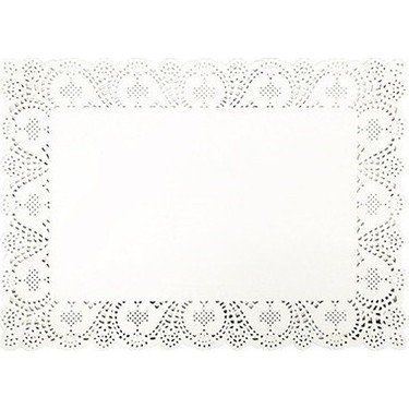 DİKDÖRTGEN KAĞIT DANTEL ALTLIK (20X41CM)-100 ADET