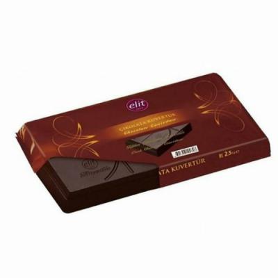 BİTTER KUVERTÜR ÇİKOLATA 2,5KG - ELİT MARKA
